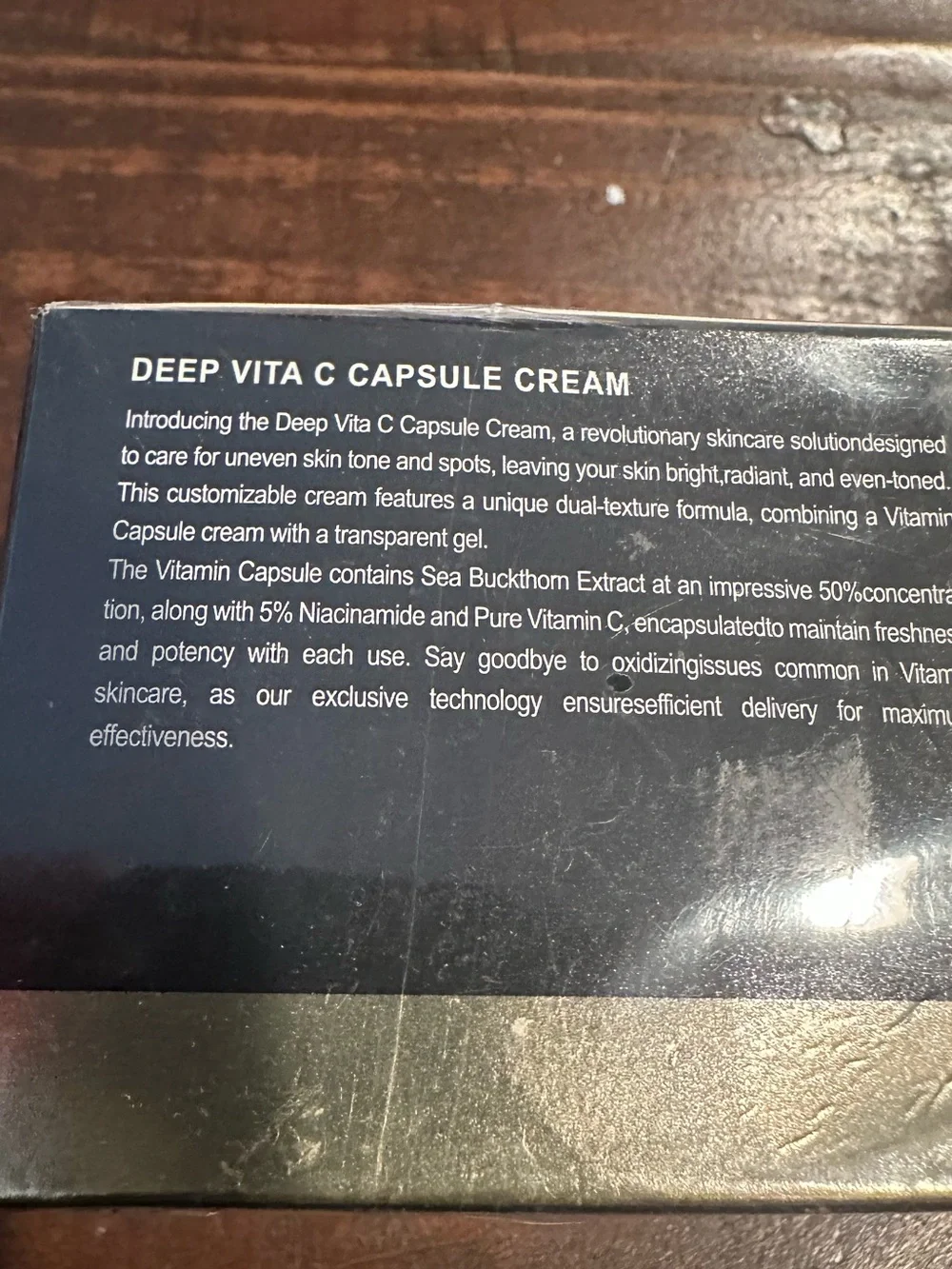 Snow Zoom Deep Vita C Capsule Cream - Korean skin care